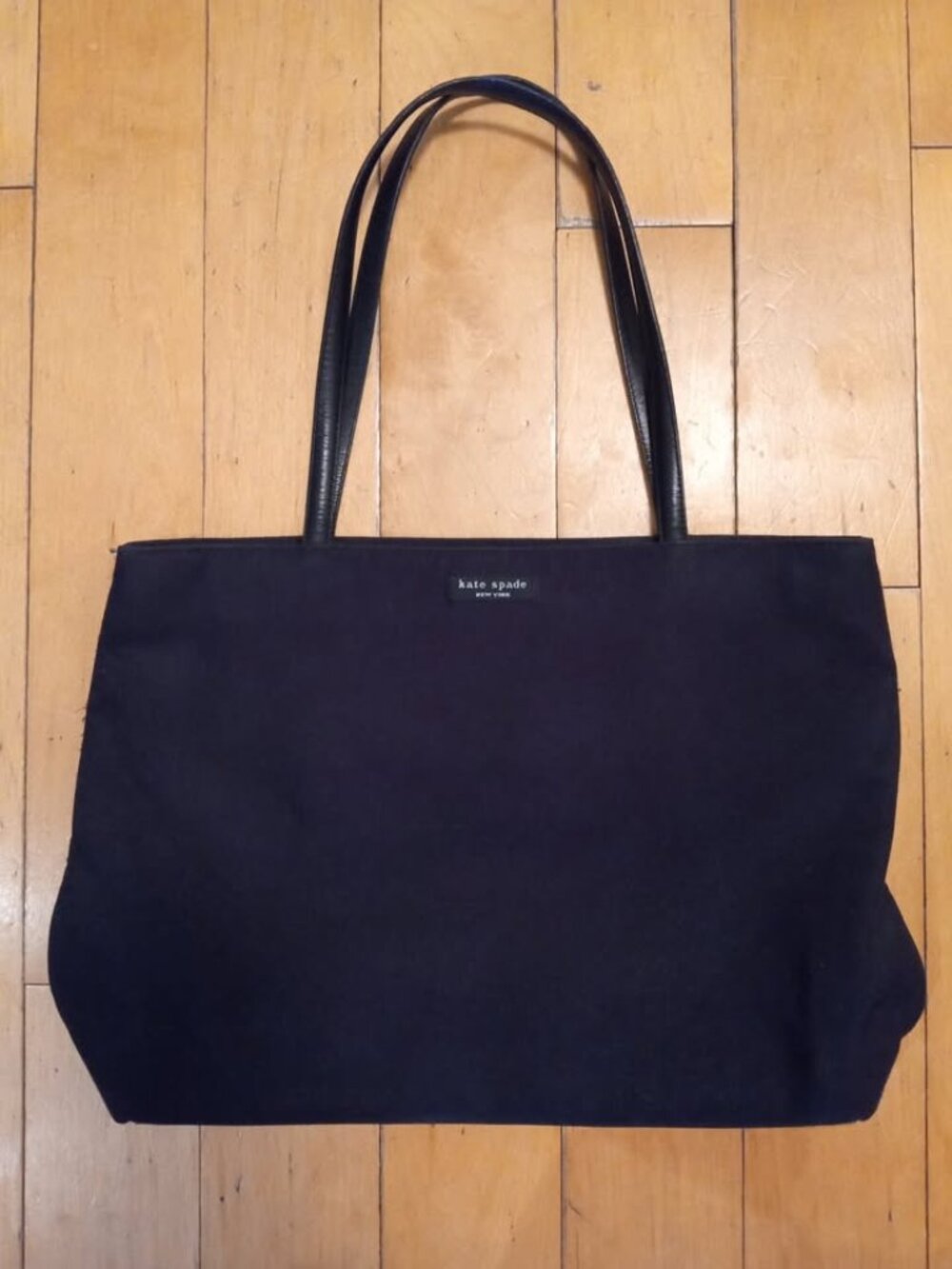 Kate Spade Black Canvas Tote Purse
